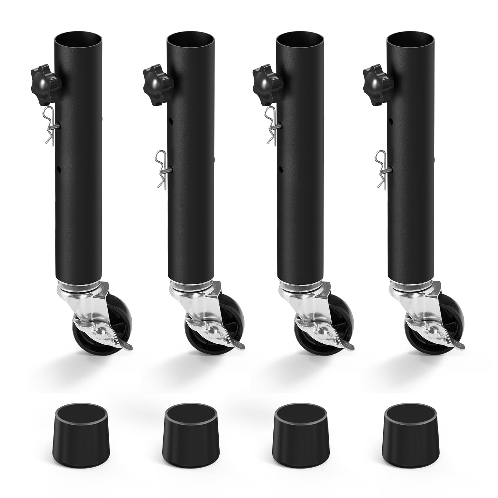 Feeloco four pack table leg extenders for versatile setups