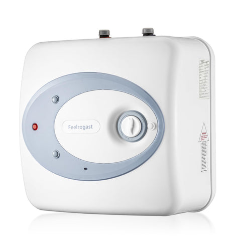 Feelrogast 8-gallon under-sink heater delivers compact hot water on demand.