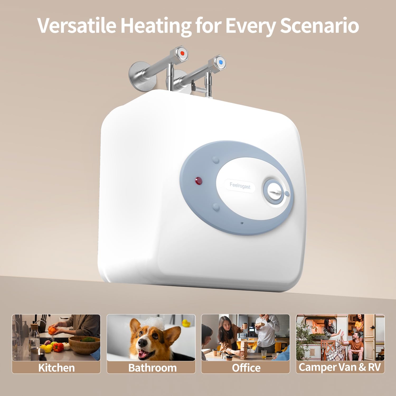 Feelrogast precise temperature control image highlights adjustable heat range.