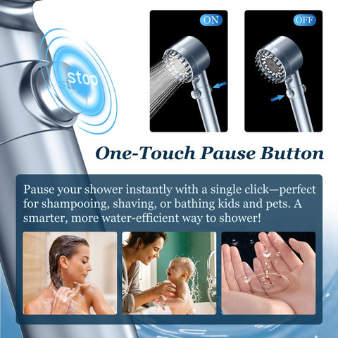 FEELSO anti-clog nozzles maintain steady water flow in hard water conditions.