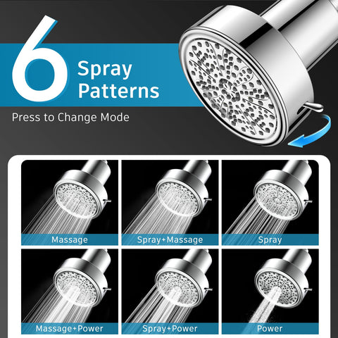 FEELSO Filtered Shower Head designed for hard water with reduced mineral buildup