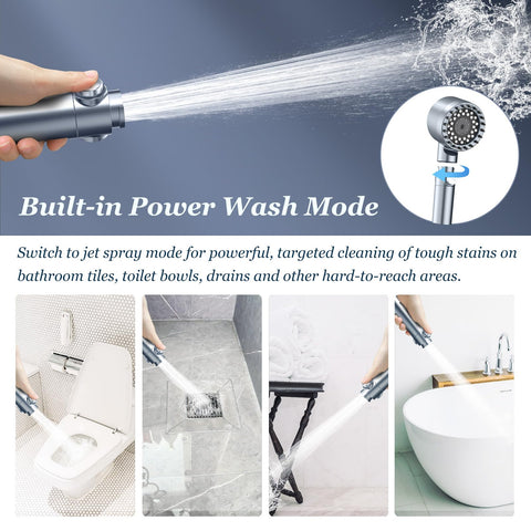FEELSO four-spray settings offer customizable shower experiences.