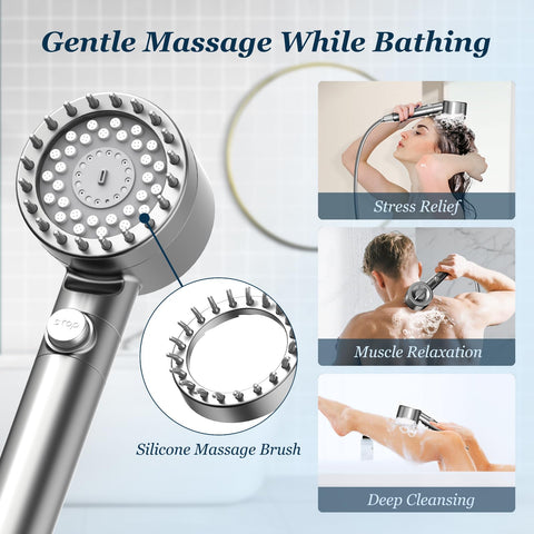 FEELSO filtered shower head hard water filtration supports smoother skin