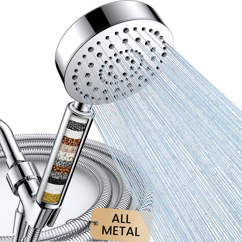 FEELSO filtered shower head with handheld for easy installation and versatile spray.
