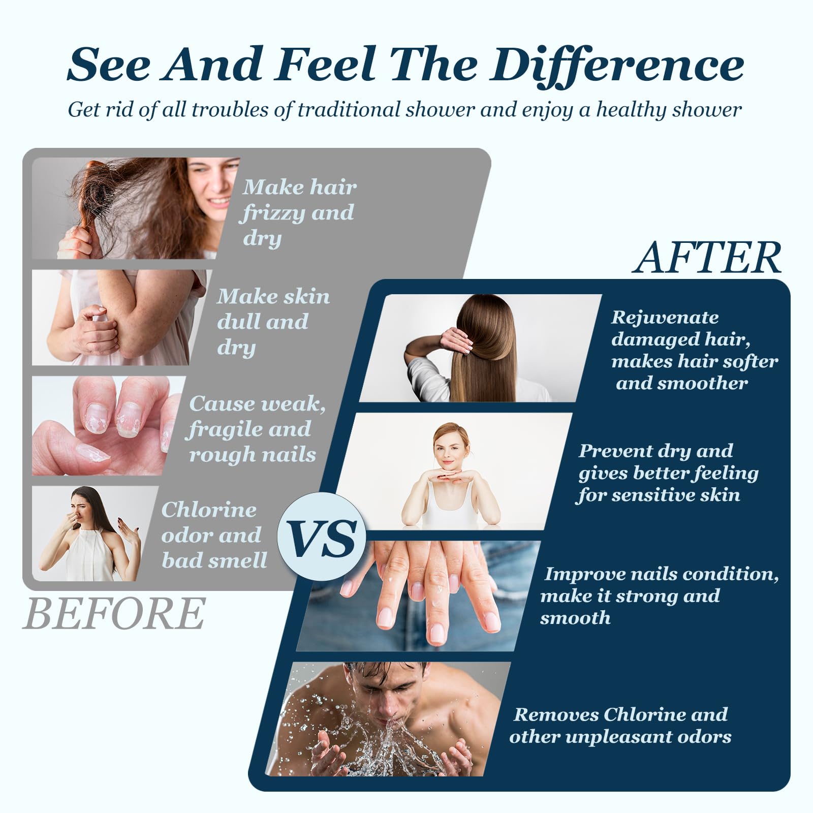 FEELSO filtered shower head pet bath usage for easier rinsing