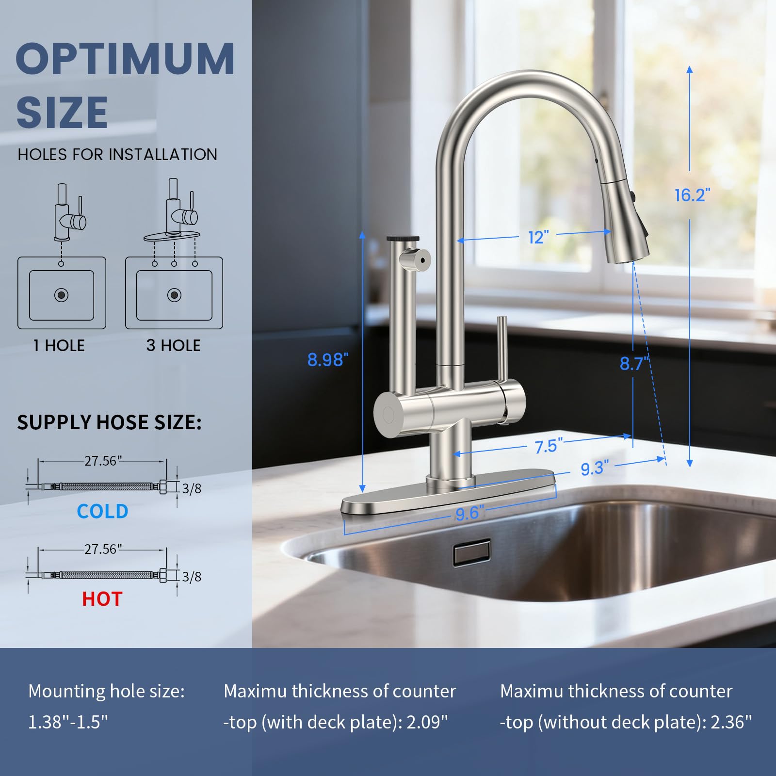 FEELSO ceramic cartridge filter reduces chlorine and improves water taste.