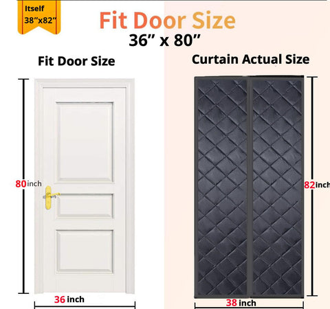 FEGO magnetic closure door curtain demonstrating hands-free entry