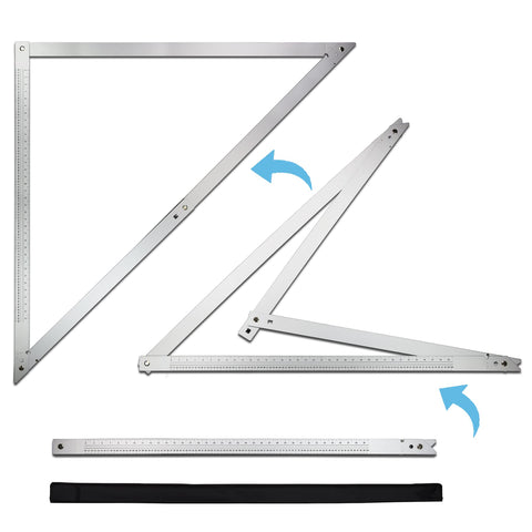 FEI-RONG framing square shows adjustable 45 and 90 degree angles