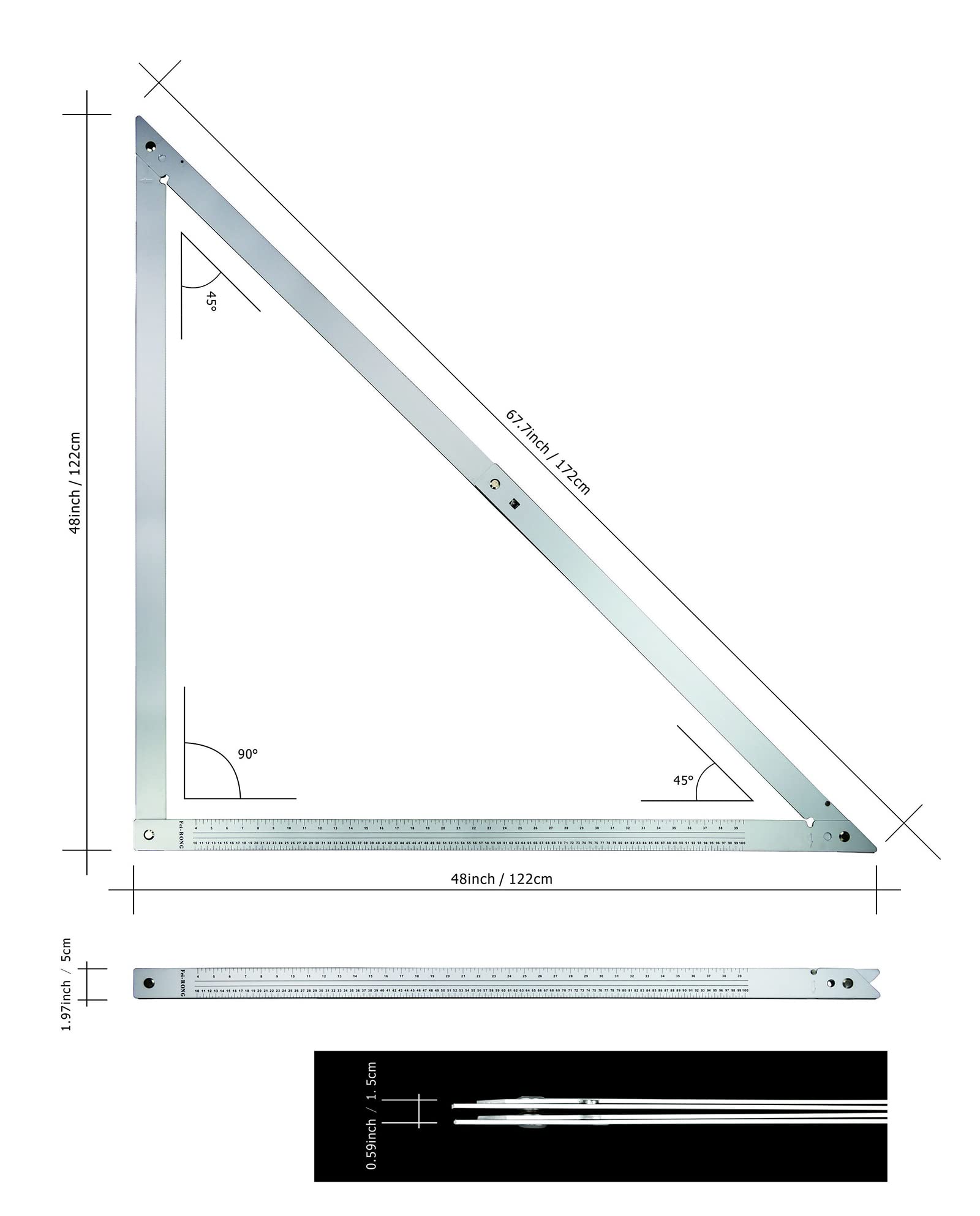 FEI-RONG matte finish reduces glare for easy reading in any light