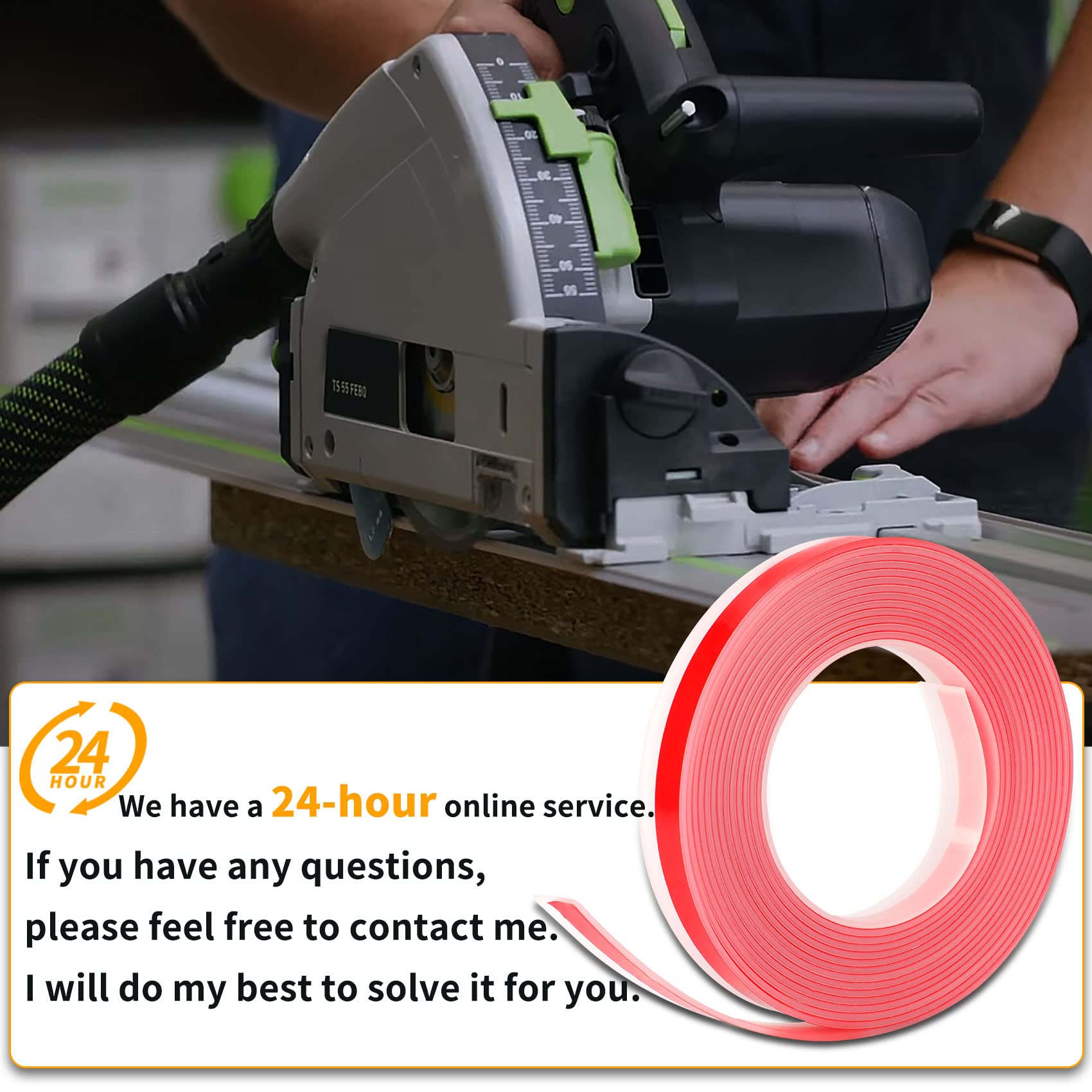 Feikeer 1-year free replacement notice on packaging