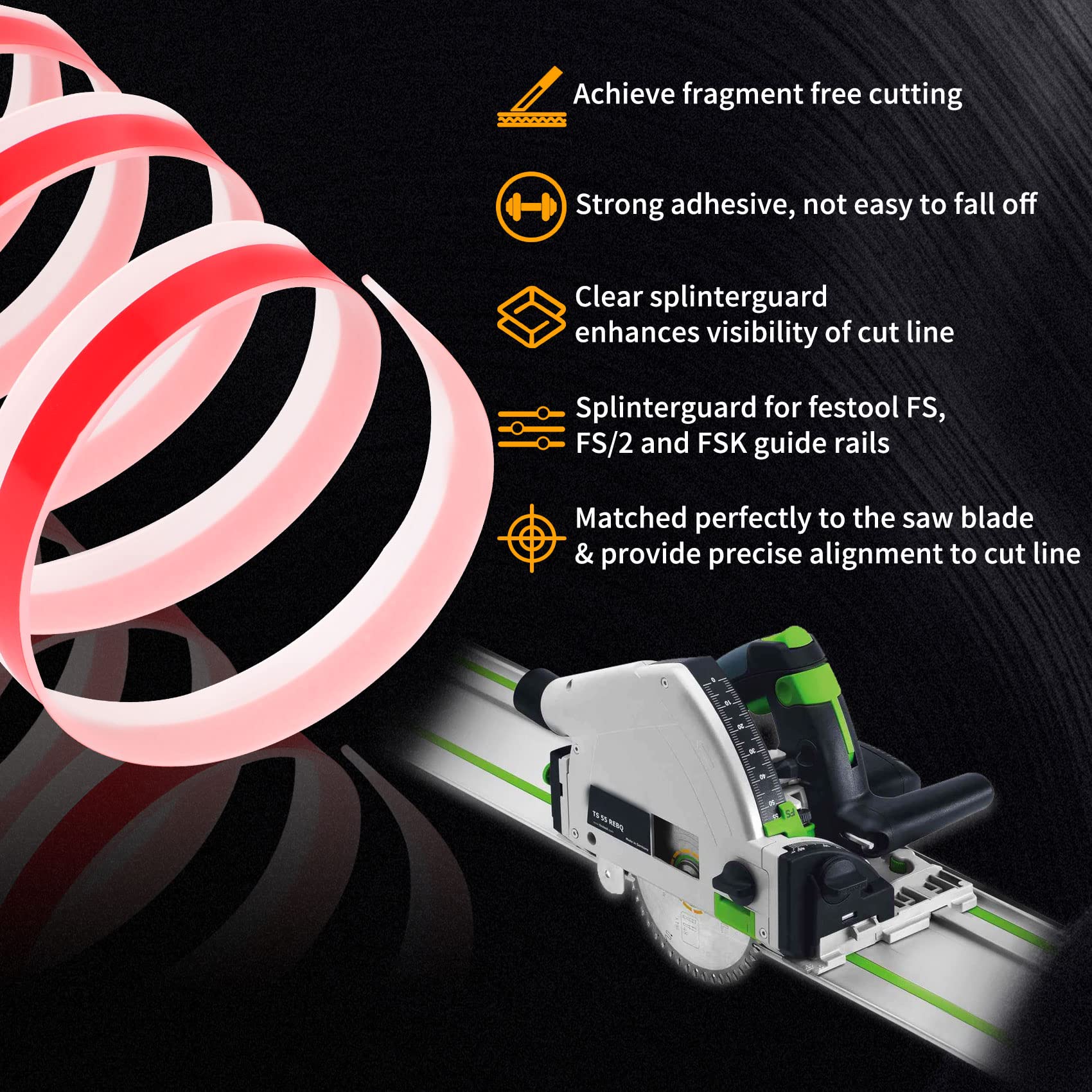 Feikeer guard-rail compatibility with Festool FS/2 rail system