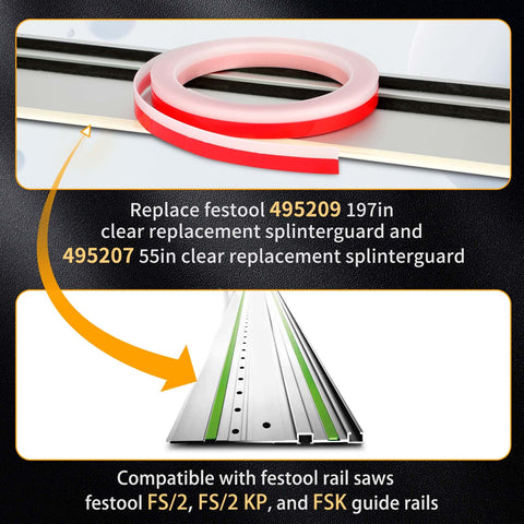 Feikeer splinter guard tape transparency enhances cut line visibility