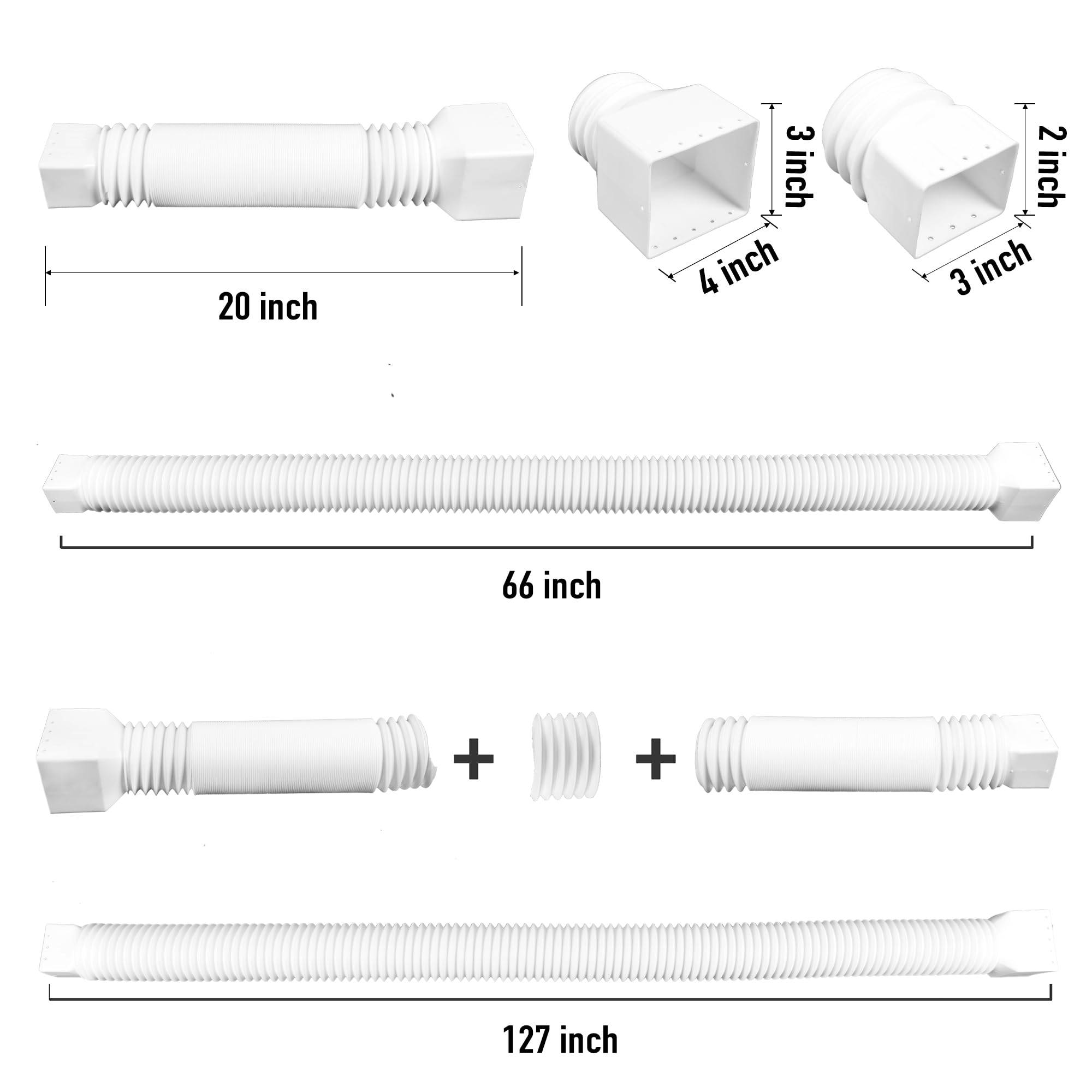 FEILAYDUN split-design downspout extension for easy installation
