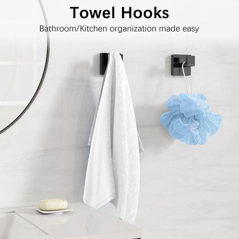 FEILERN stainless steel bathroom hardware with black finish and corrosion resistance