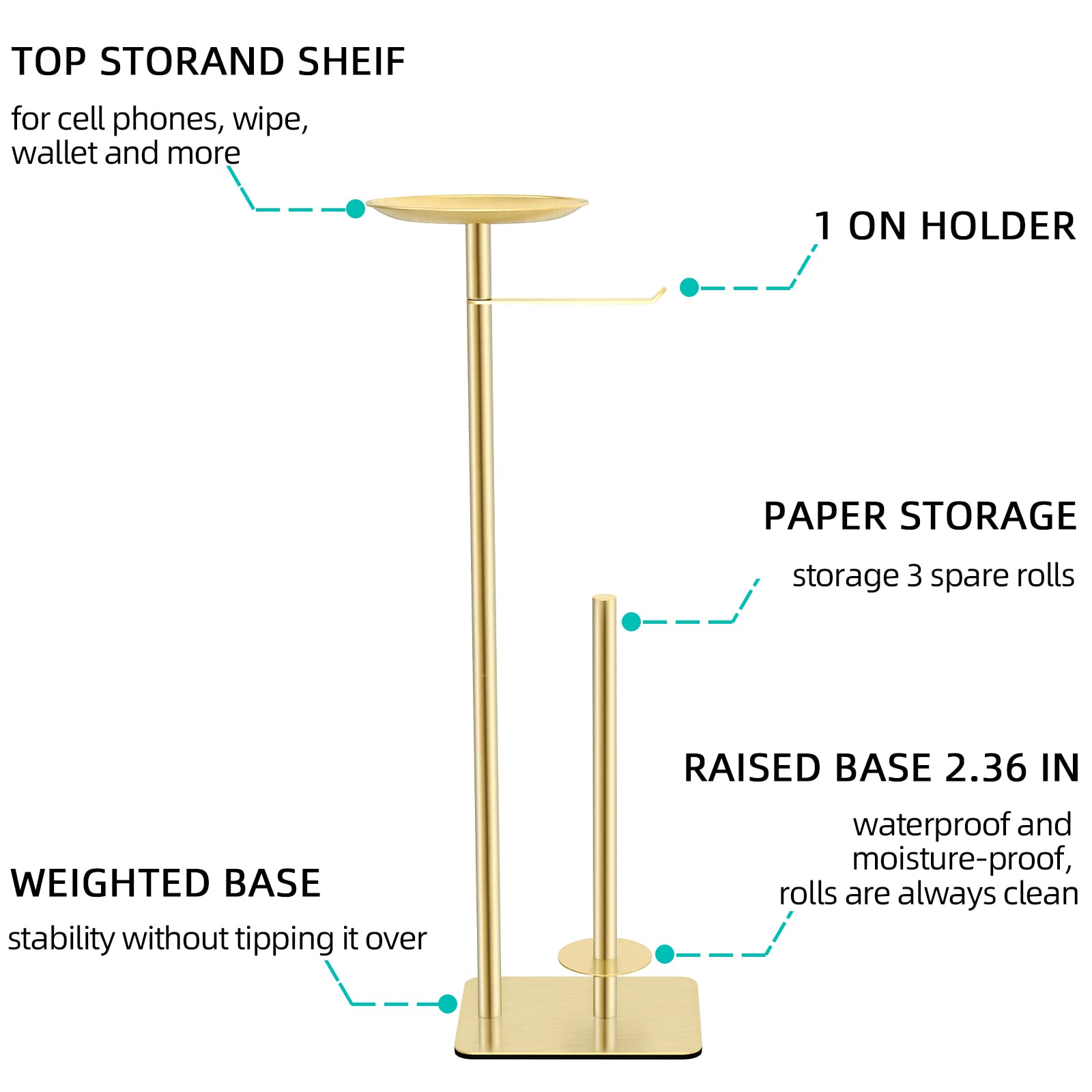 FEILERN top storage shelf holding phone, wipes, and keys within reach.