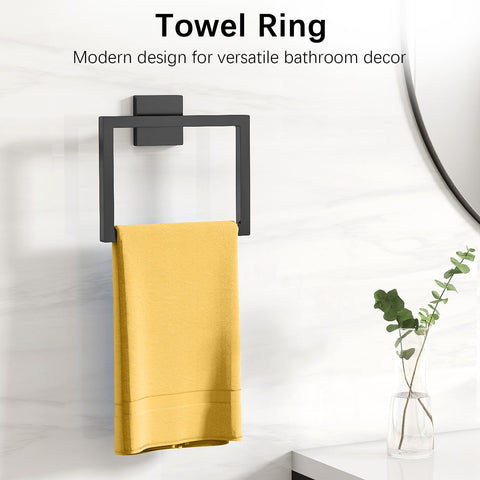 FEILERN black towel hook provides quick organization