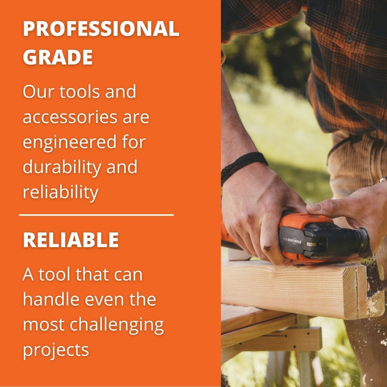 Fein blade ideal for construction and heavy-duty repairs
