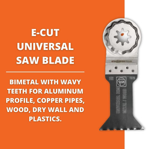 Fein Starlock Plus E-Cut blade for aluminum delivers strong cuts