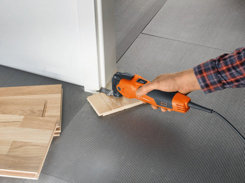 Fein Starlock Plus E-Cut blade for drywall produces smooth, fast cuts