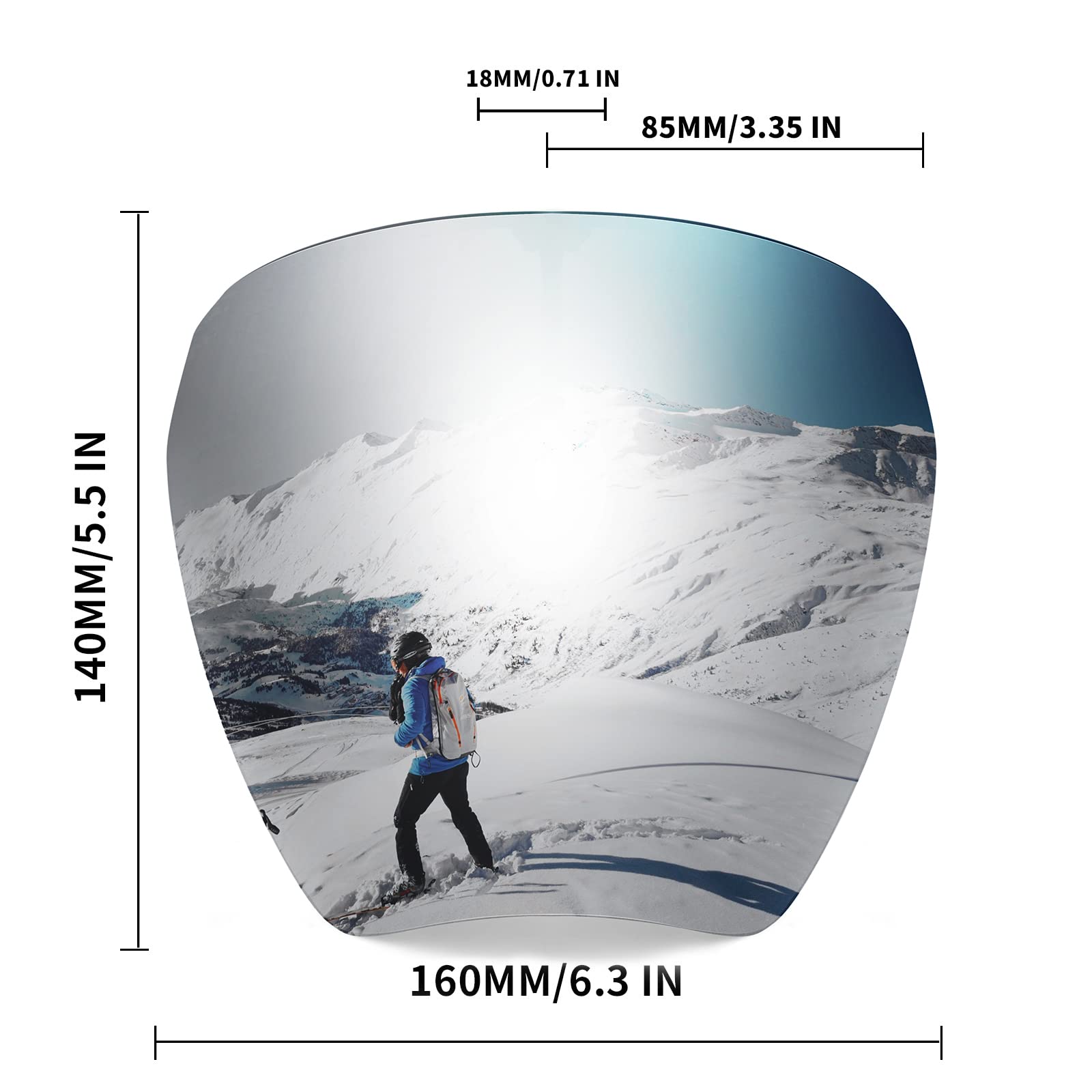 FEISEDY unisex shield is designed for comfortable, secure all-day wear.