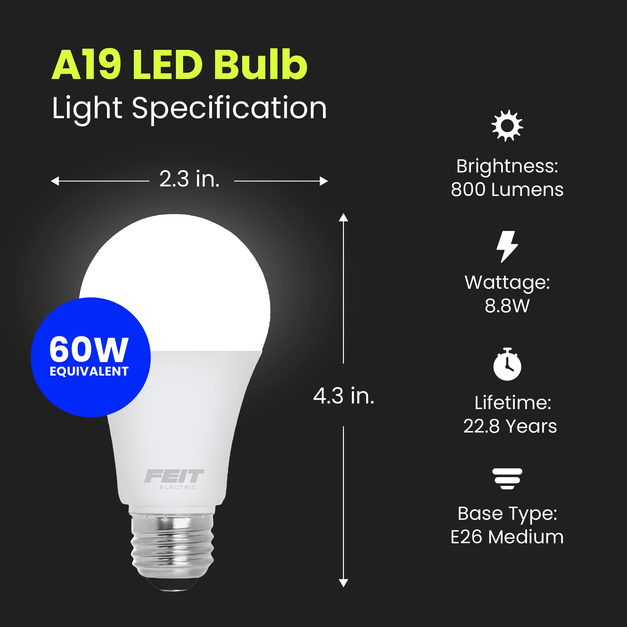 Feit Electric 800-lumen daylight 5000K for task lighting