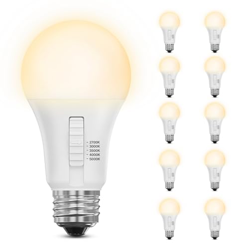 Feit Electric A19 LED bulb in 3000K soft white for relaxing evenings.