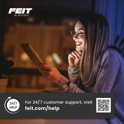 Feit Electric A19 LED bulb 60W equivalent delivering steady brightness.