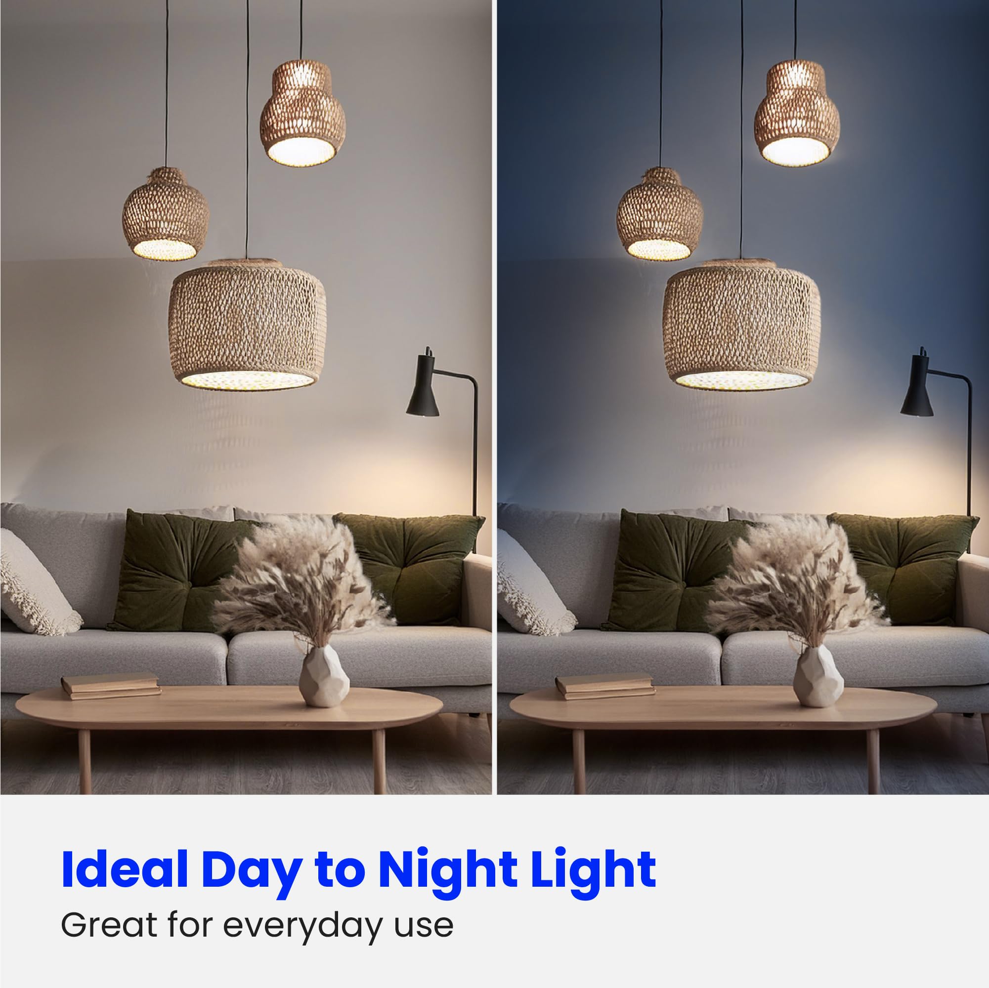 Feit Electric damp-rated A19 bulb for reliable indoor use in kitchens and baths