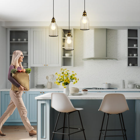 Feit Electric A21 bulb with E26 base compatibility.