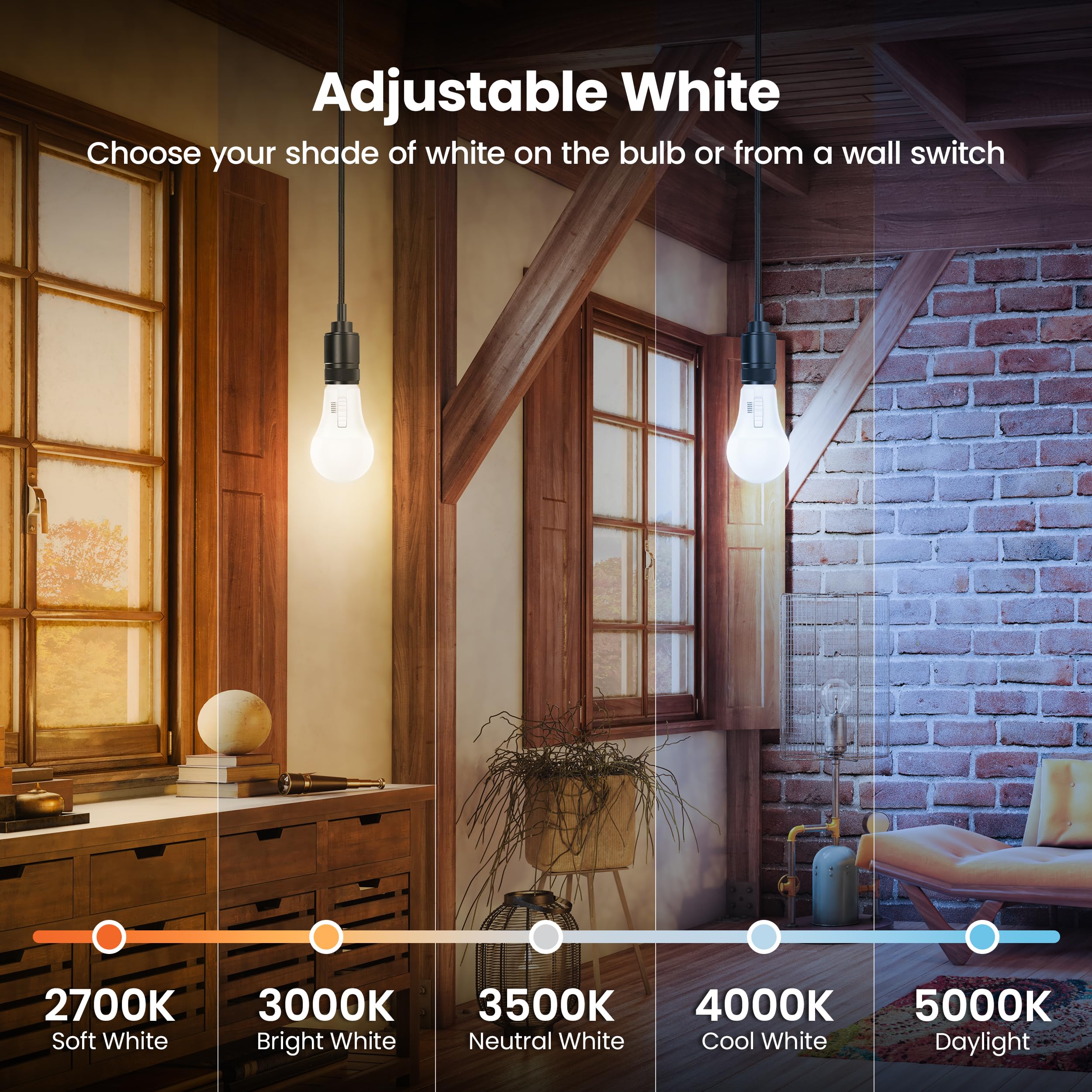 Feit Electric A21 LED bulb at 3000K soft white for dining and daily tasks