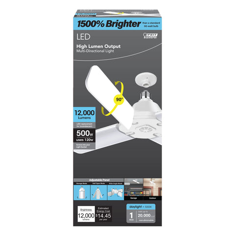 Feit Electric ADJ12000 in an E26 socket for easy installation