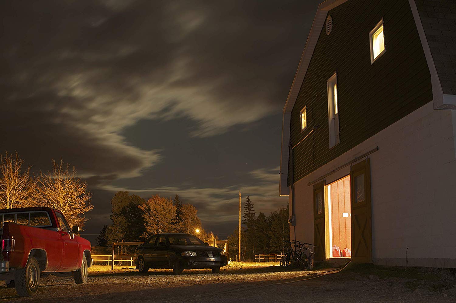 Feit Electric C4000/5K LEDG2 corn bulb in barn lighting with daylight
