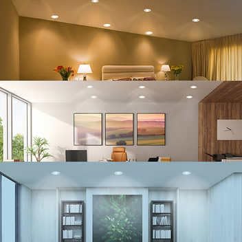 Feit Electric Color Choice BR30 saves energy while replacing incandescent bulbs.