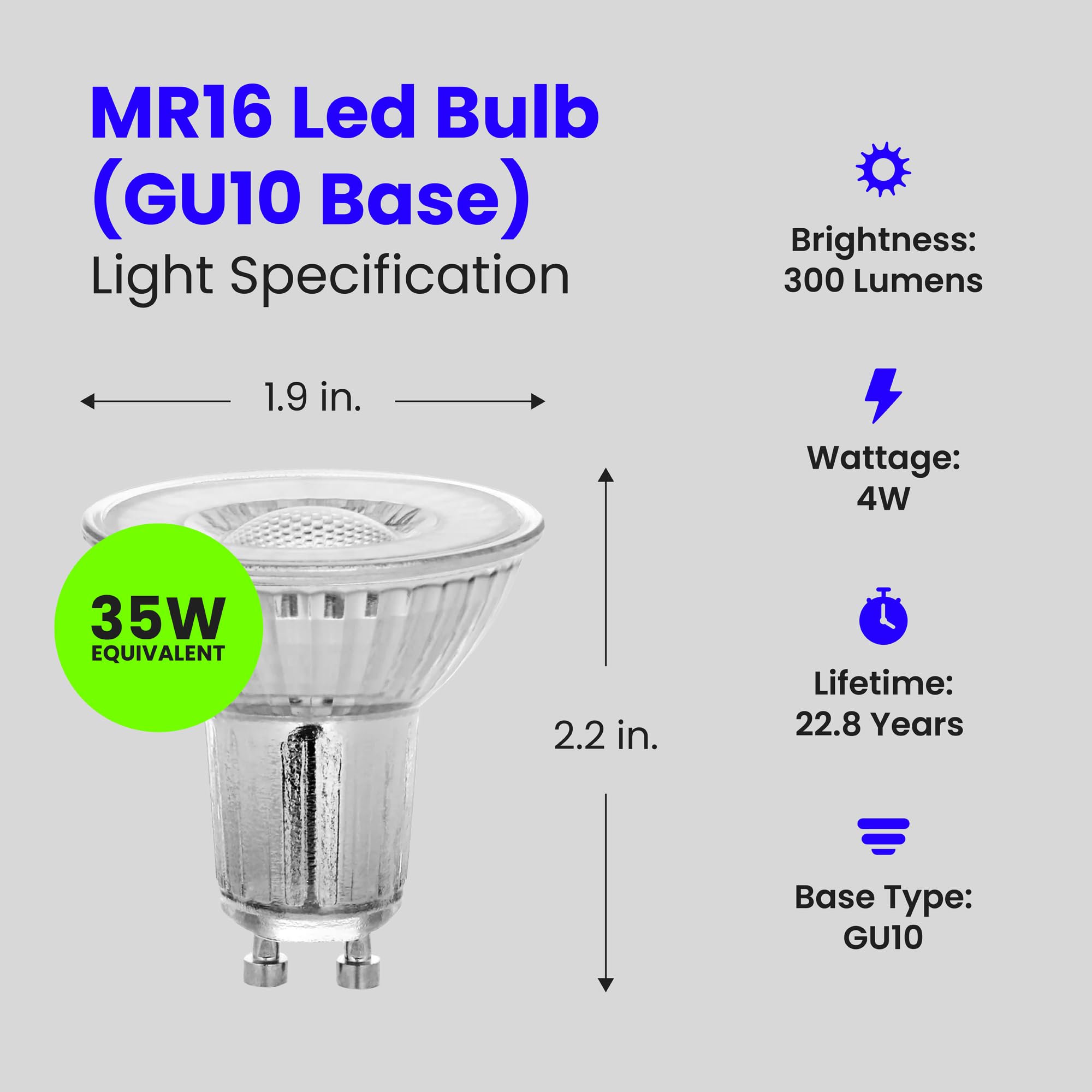 Feit Electric dimmable MR16 LED bulb for adjustable mood lighting