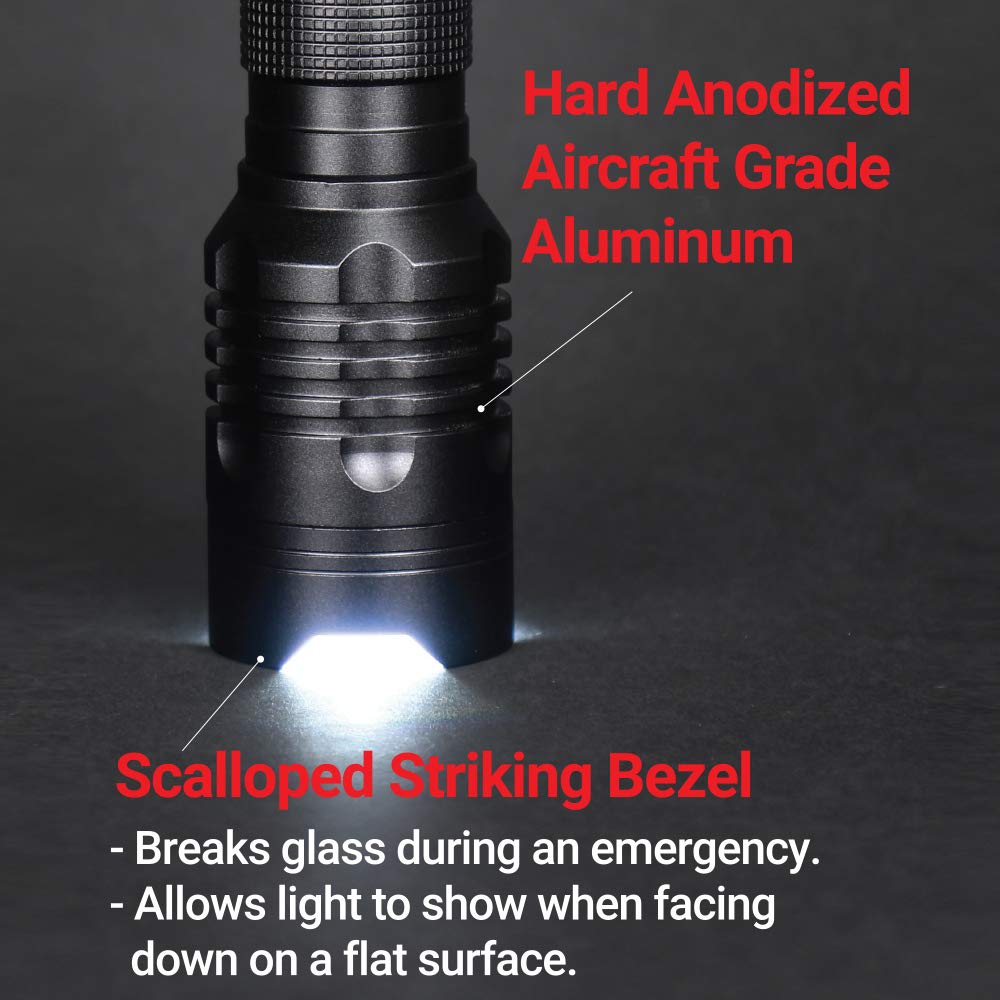 Feit Electric flashlight with durable wrist strap for secure carrying