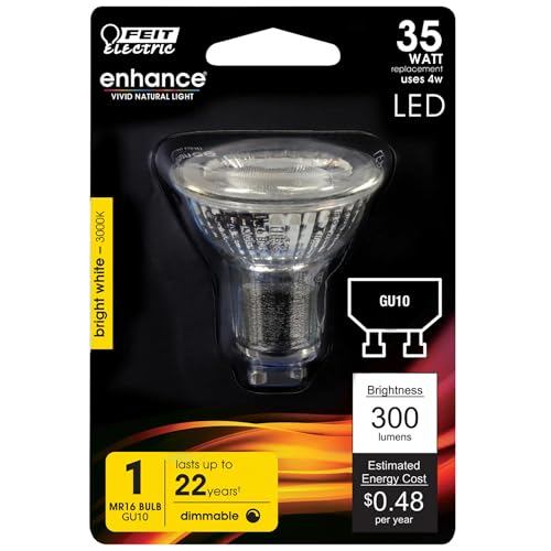 Feit Electric MR16 LED bulb in warm white 3000K for track lighting