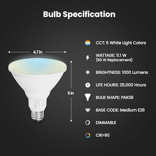 Feit Electric PAR38 dimmable 3000K for neutral kitchen lighting