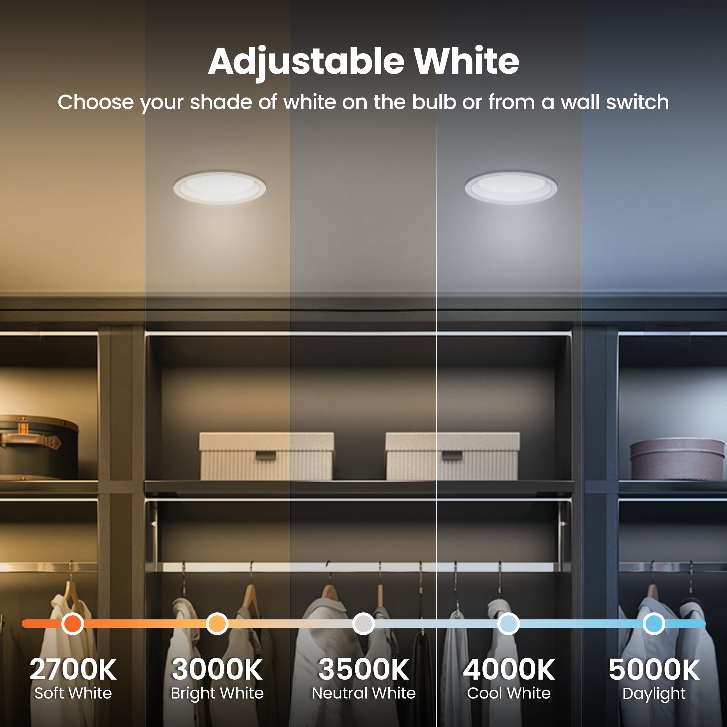 Feit Electric PAR38 dimmable 4000K for crisp bathrooms