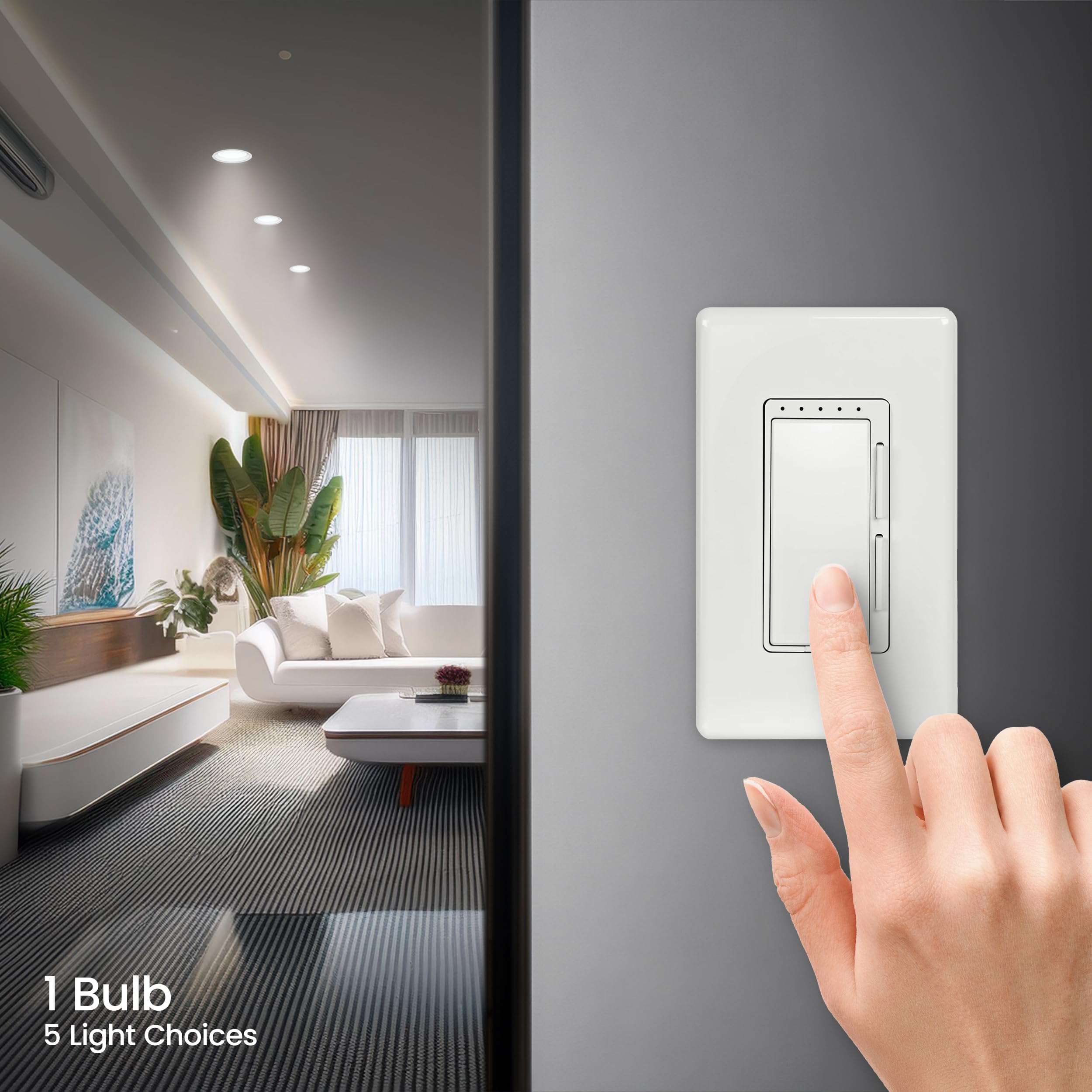 Feit Electric R20DM6WYCA is damp-rated for reliable performance in kitchens and hallways.