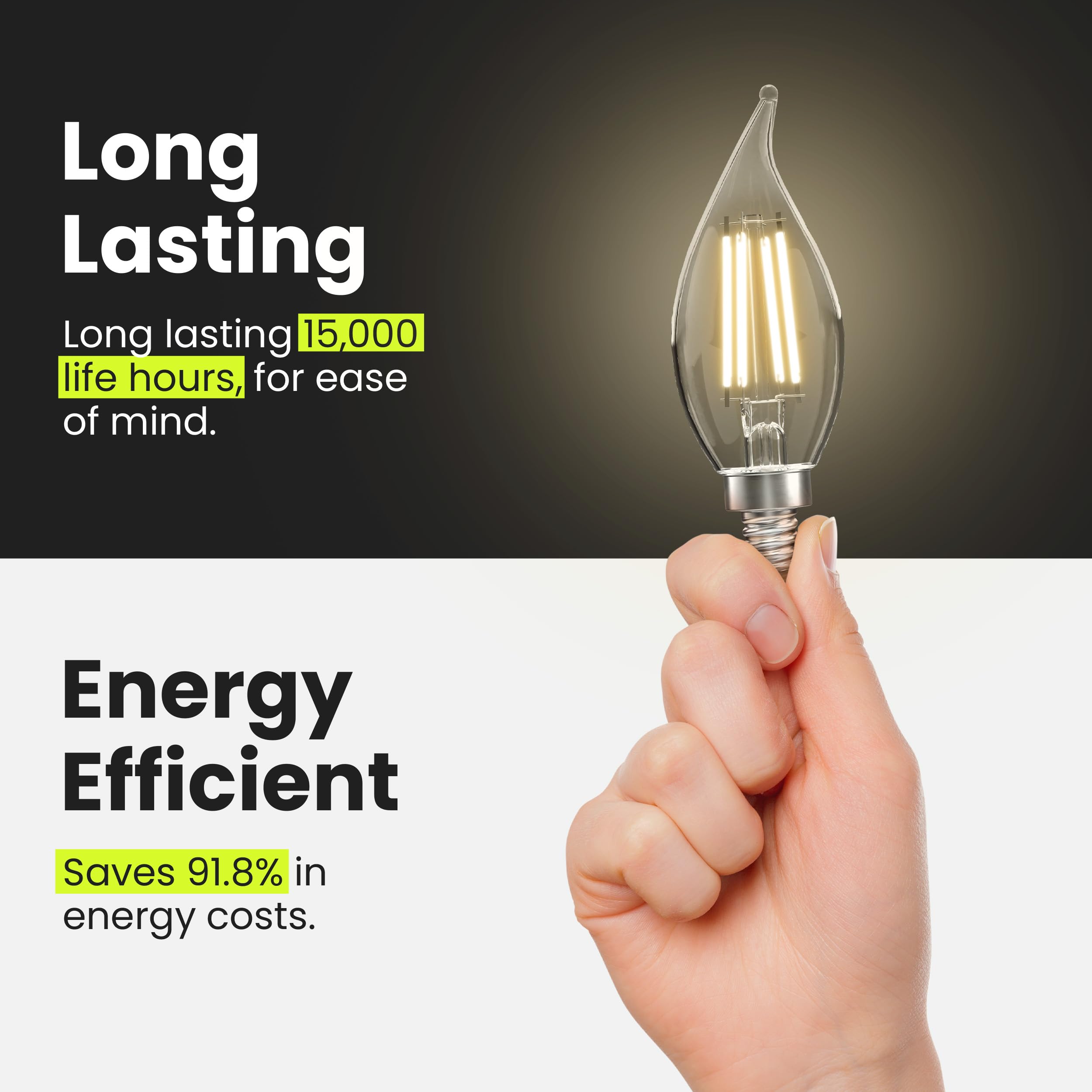 Feit Electric RoHS mercury-free LED for safer homes.