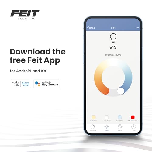 Feit Electric bulb with 90+ CRI renders true colors.