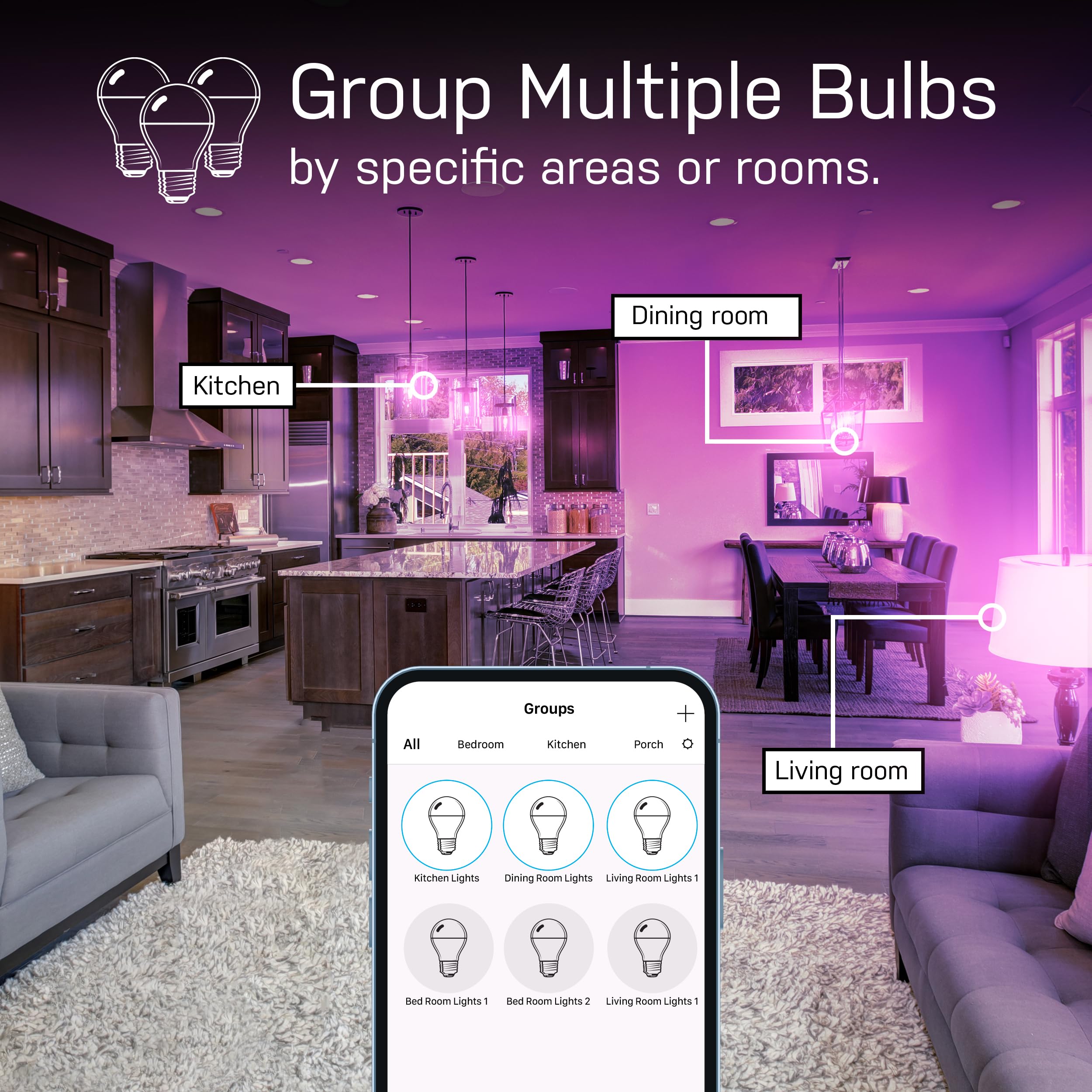 Feit Electric LED bulbs save energy while delivering consistent brightness.