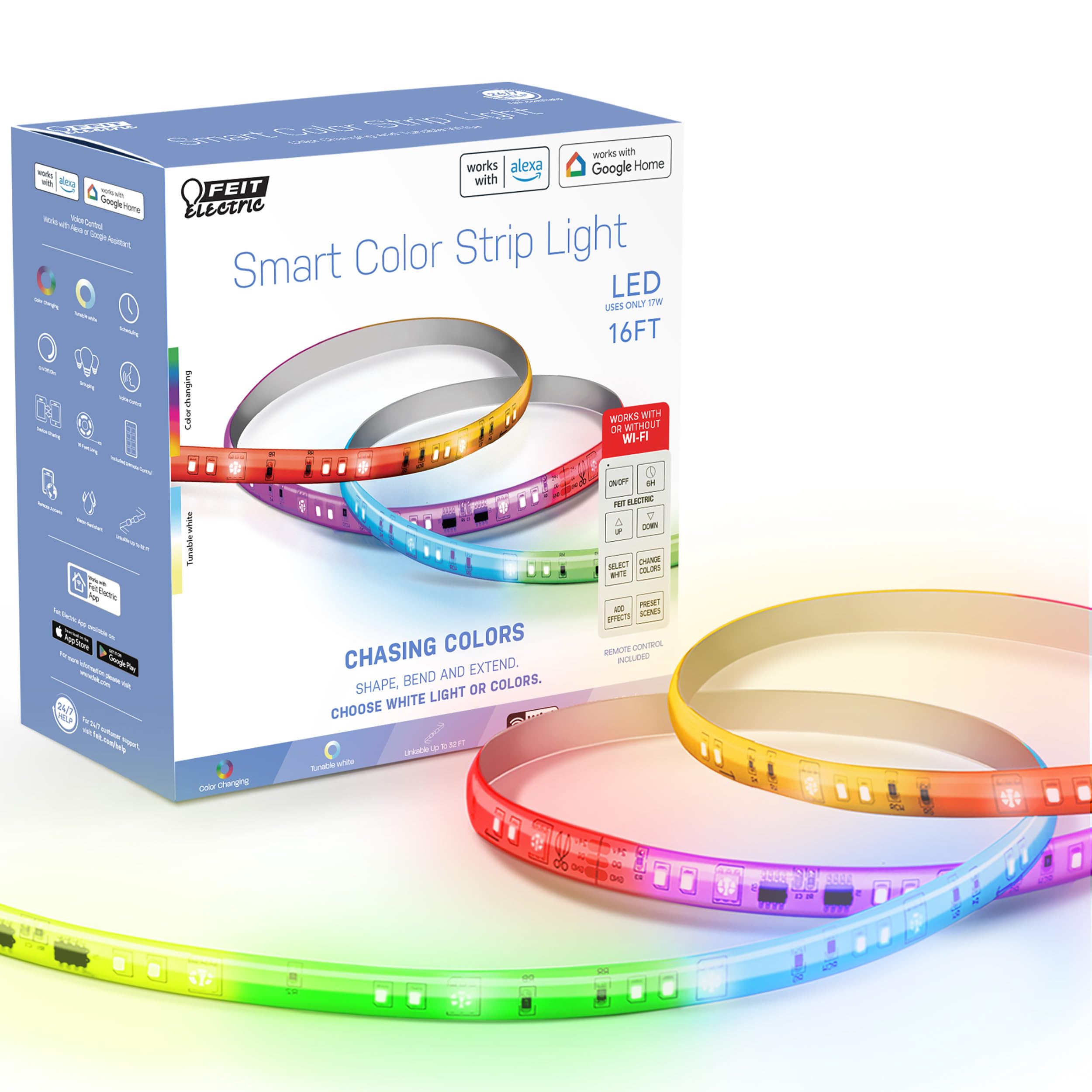 Feit Electric Smart Light Strip ambient backlight for TVs and desks.