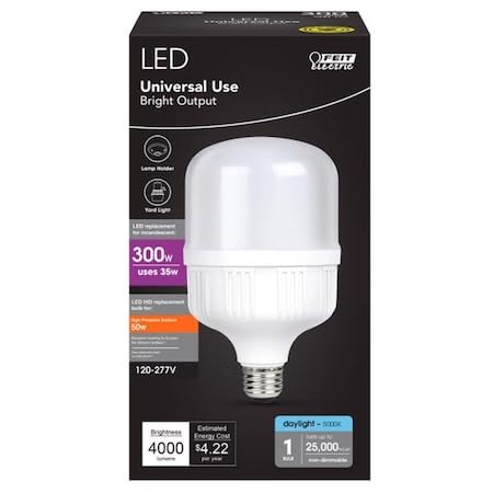Feit Electric T100 LED tubular bulb in daylight; energy-efficient general lighting for homes