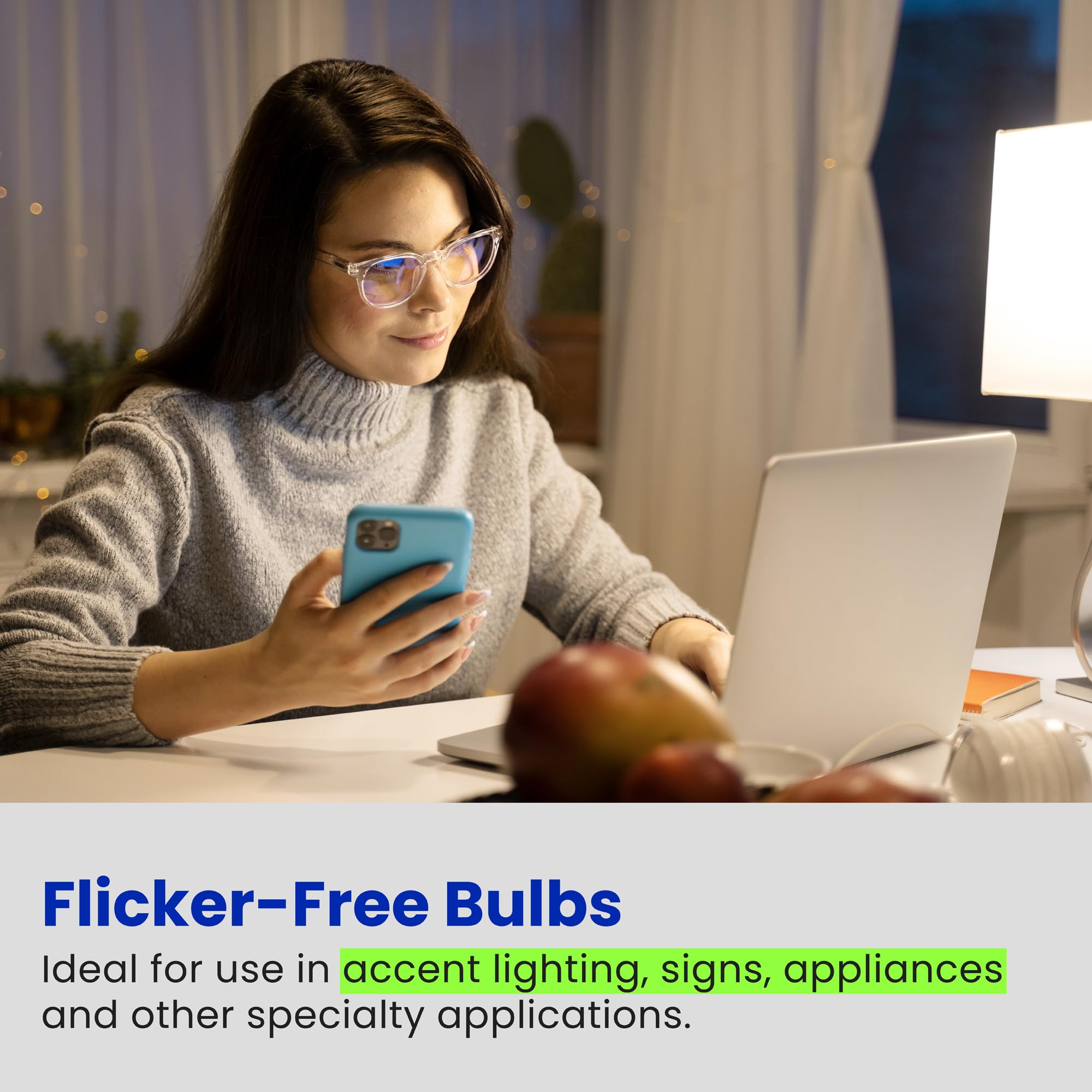 Feit Electric T4 LED bulb operates on 120V for easy installation