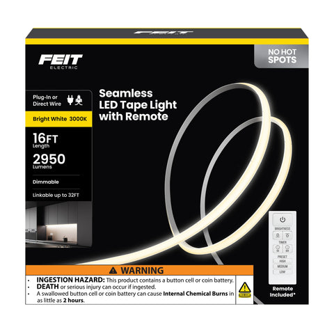 Feit Electric Tape192 seamless 16ft LED strip for cohesive lighting