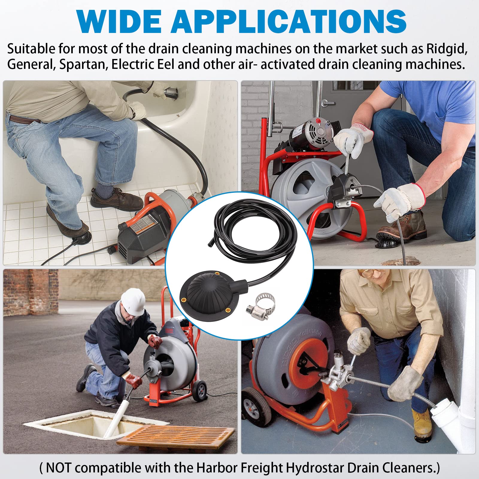 FEITON 8-foot hose connection provides flexible reach on site