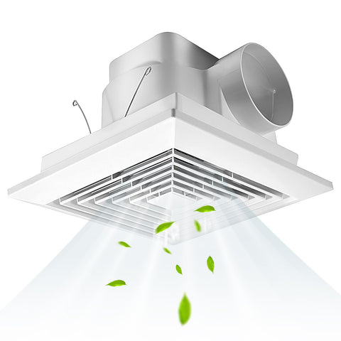 FEITON 90 CFM bathroom fan front view showing quiet performance for a fresh bath space