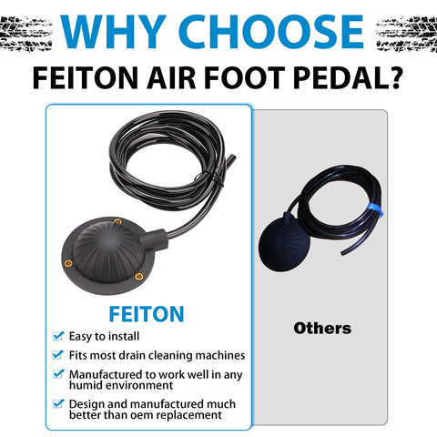 FEITON Air Foot Pedal molded neck bulb and sturdy body.