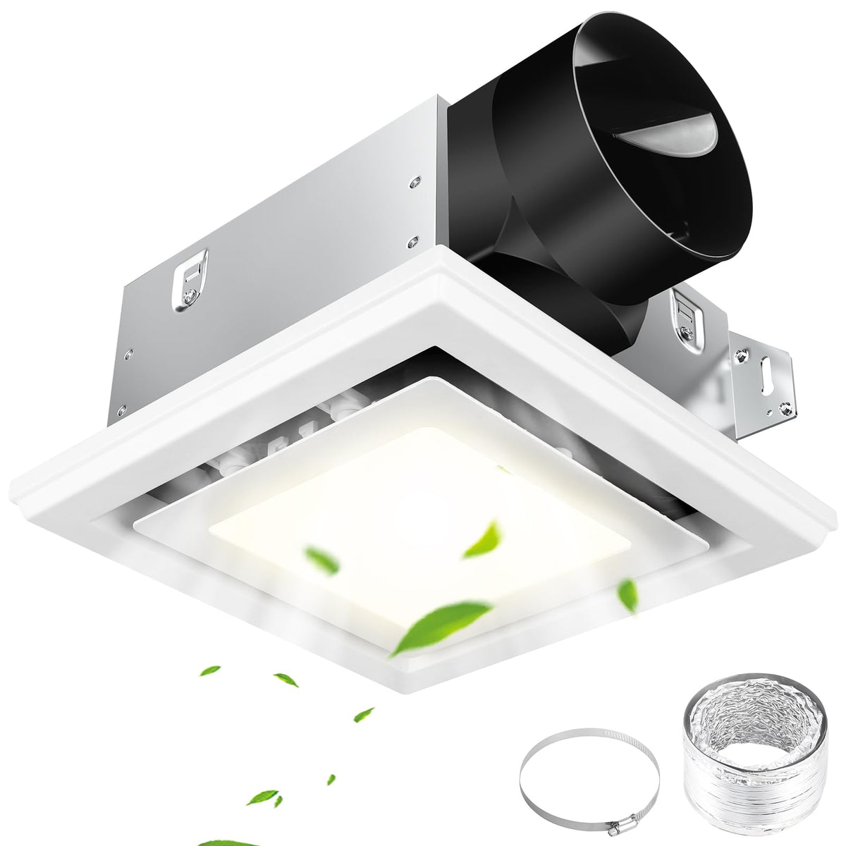 FEITON bathroom exhaust fan light front view with quiet performance